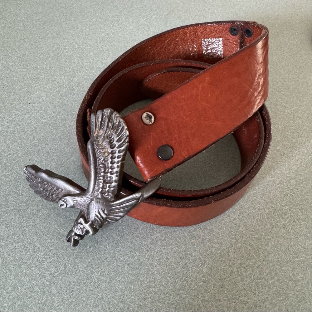 Vintage GAP Eagle Buckle Leather Belt
